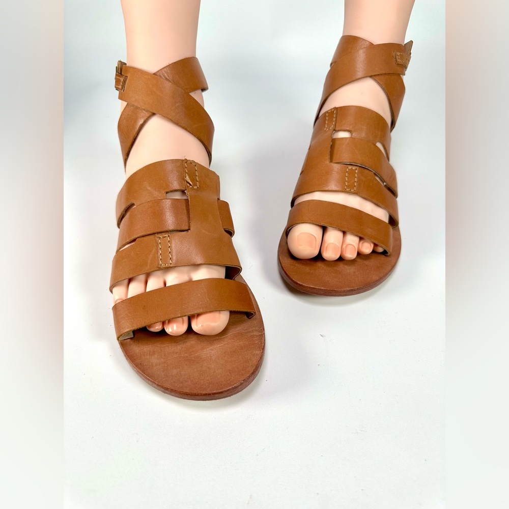 Kelsie Daggar Women’s Cut Out Sandals Brooklyn Ankle Strap Wrap - Picture 7 of 13